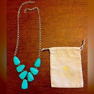 Kendra scott long turquoise necklace